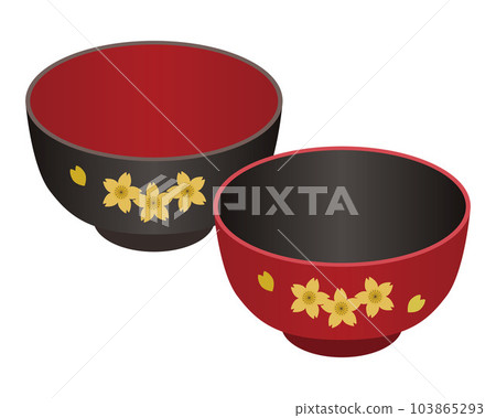 Illustration of lacquerware 103865293
