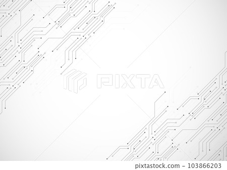 Abstract background with technology circuit board texture. Electronic motherboard illustration. Communication and engineering concept. Vector illustration 103866203