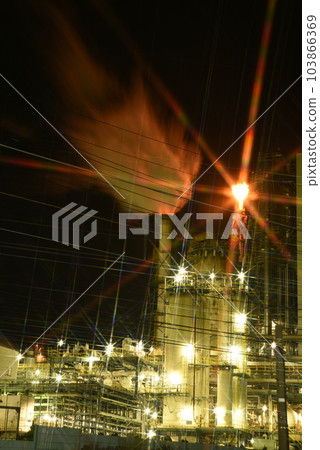 Night view of Taiyo Oil Shikoku Plant Night view of Taiyo Oil Shikoku Plant 103866369