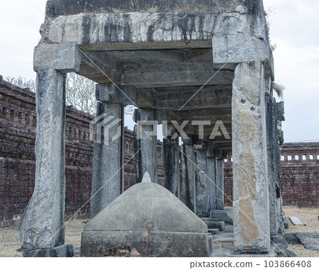 Stone structures at Gomateshwara statue annexe Stone structures at Gomateshwara statue annexe 103866408