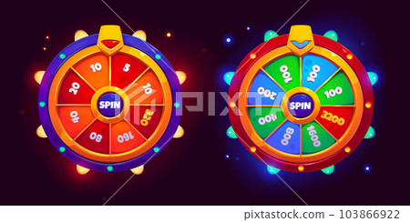 Ui game lucky wheel fortune spin for win prize 103866922