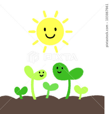 可愛的豆芽發芽圖解 可愛的豆芽發芽圖解 103867661