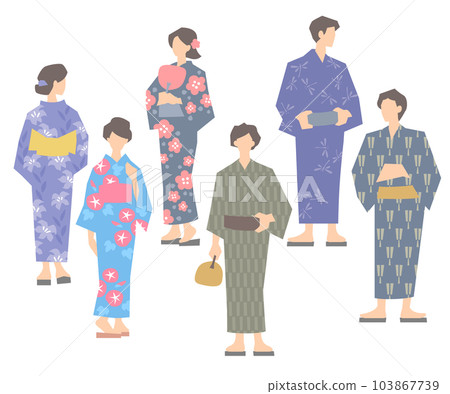 浴衣圖標集 103867739