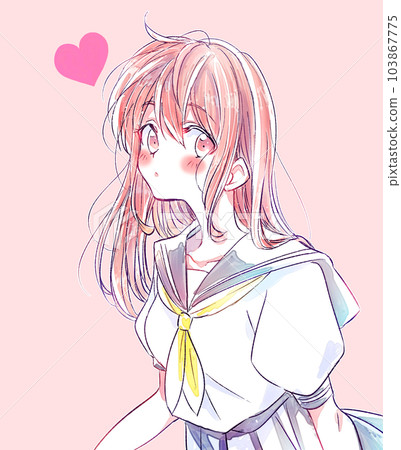 Female student Koi manga drawing 103867775