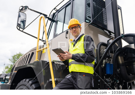 Engineer with mining truck 103869166