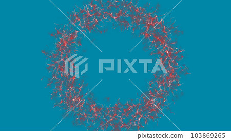 Abstract circle of stirring particles. Abstract backdrop to advertise. Copy space congratulation text Abstract circle of stirring particles. Abstract backdrop to advertise. Copy space congratulation text 103869265