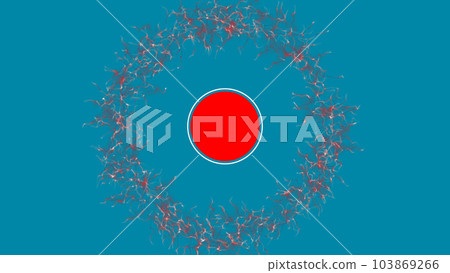 Abstract circle of stirring particles with space for text. Abstract backdrop to advertise. Copy space Abstract circle of stirring particles with space for text. Abstract backdrop to advertise. Copy space 103869266