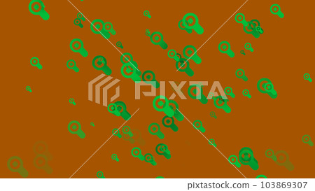 Zoom in green icon on brown background. Animated search icon. Magnifier icon. Symbol loupe. Concept of search 103869307