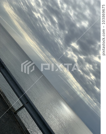 Angel's ladder on the seaside road in Numazu city, Shizuoka prefecture Angel's ladder on the seaside road in Numazu city, Shizuoka prefecture 103869675