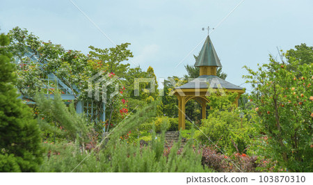 高岡男木之森公園的玫瑰園。日本富山縣高岡市 高岡男木之森公園的玫瑰園。日本富山縣高岡市 103870310