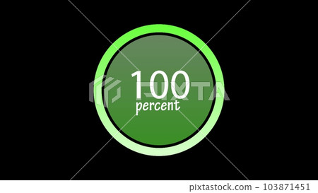 Loading Circle Ring. Loading Transfer Download Animation 0-100 on black screen. 3D animation 103871451