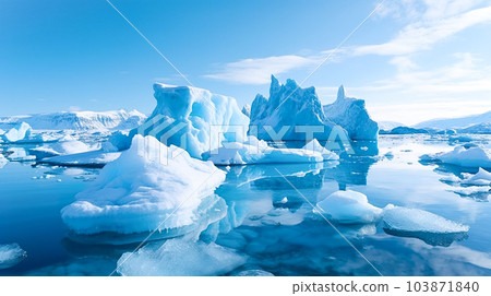Glacier landscape "AI-generated image" 103871840