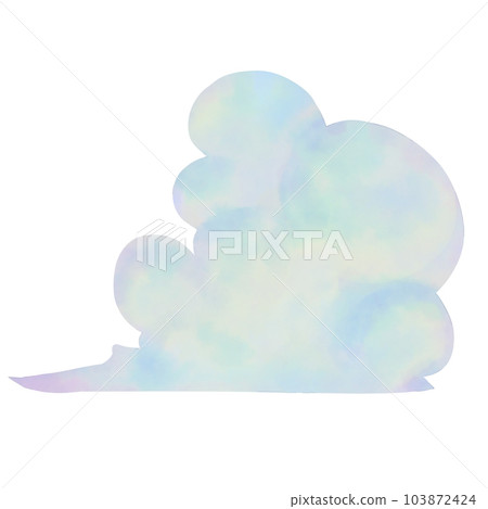 水彩風格的雲 水彩風格的雲 103872424