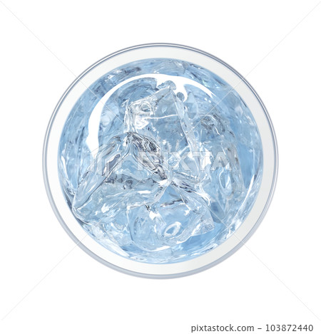 Illustration real of water in a glass 103872440