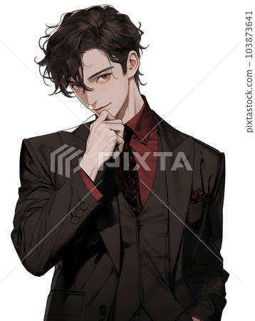 穿著西裝帶著虛無主義笑容的帥哥(生成式AI) 穿著西裝帶著虛無主義笑容的帥哥(生成式AI) 103873641