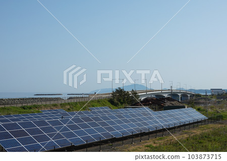Seaside solar power plant (Izumozaki Town, Niigata Prefecture) 103873715