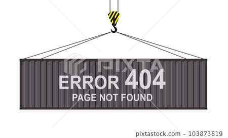 cargo container hanging on a crane hook. cargo container hanging on a crane hook. 103873819