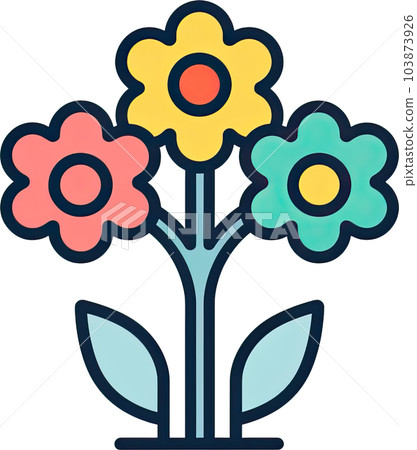 Flowers Cartoon Style 103873926