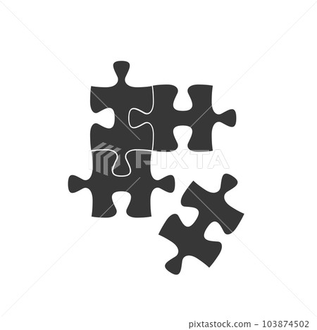 puzzle game icon,isolated on white background, puzzle game icon,isolated on white background, 103874502