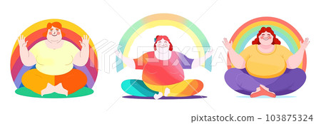 collection set vector illusatration of woman hugging herself isolate on white collection set vector illusatration of woman hugging herself isolate on white 103875324