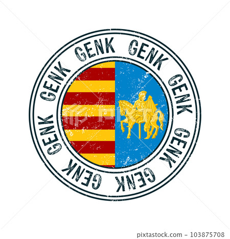 Genk city grunge rubber stamp Genk city grunge rubber stamp 103875708