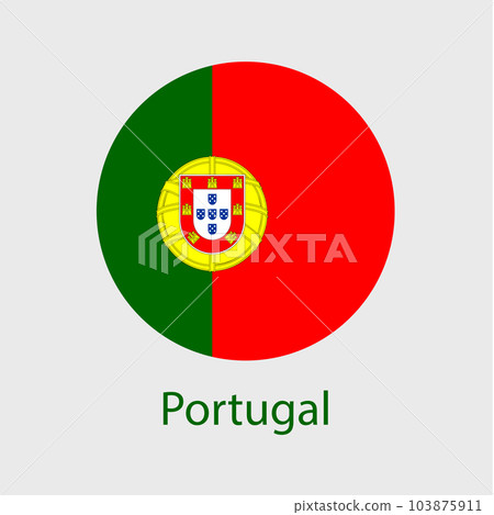 Portugal flag vector icons set of illustrations 103875911
