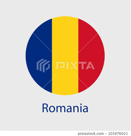 Romania flag vector icons set of illustrations Romania flag vector icons set of illustrations 103876021