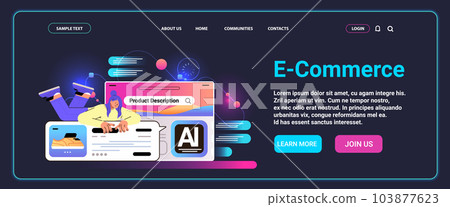 woman video blogger demonstrating and creating characteristics quality product description e-commerce concept woman video blogger demonstrating and creating characteristics quality product description e-commerce concept 103877623