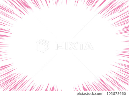 Radial emphasis line manga background pullout pink 3 Radial emphasis line manga background pullout pink 3 103878660
