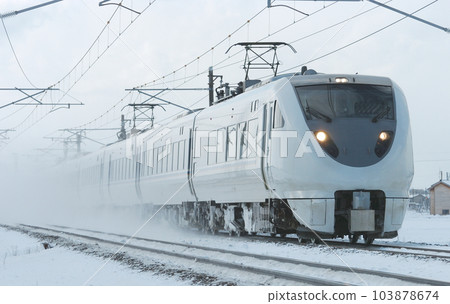 北陸本線 Mikawa-Kaga Kasama JR West 683 series S02 formation (Kyoto) Shirasagi 103878674