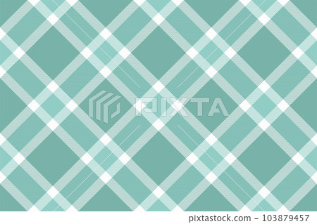 Tartan plaid background, diagonal check seamless pattern. Vector fabric texture for textile print, wrapping paper, gift card, wallpaper. 103879457