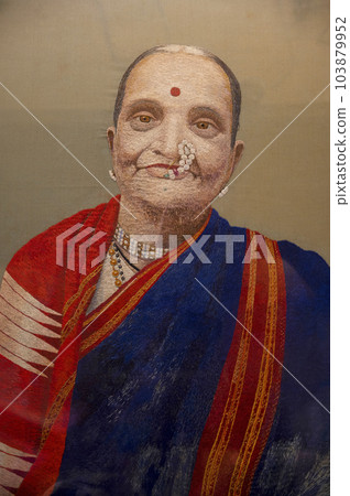 INDIA, MAHARASHTRA, PUNE, September 2022, Old painting displayed at Kelkar Museum 103879952