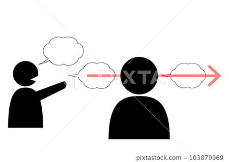 People who don't listen to other people's stories, opinions and advice. An image of selfishness, selfishness, and stubbornness. 103879969