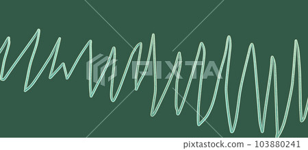Electrocardiogram ECG displaying Torsades de pointes rhythm, 3D illustration 103880241