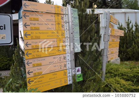 "Monte Bianco" seen from Courmayeur 103880752