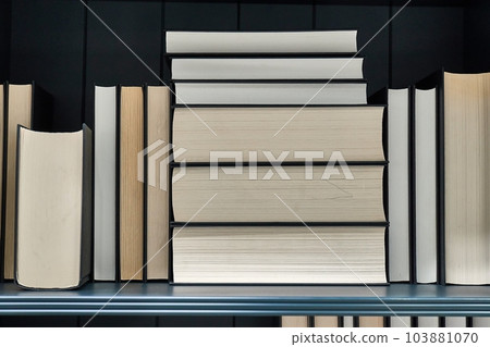 Books on a shelf Books on a shelf 103881070