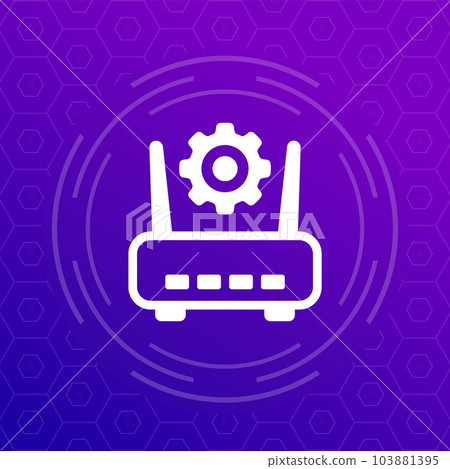 router, modem settings icon for apps and web 103881395