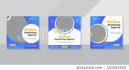 Digital business marketing social media post template. 103881688