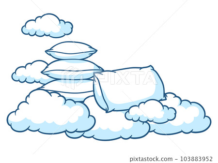 Background with pillows. Accessories for sleeping and bedding. 103883952