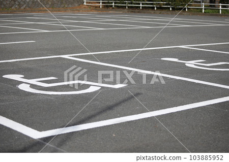Wheelchair mark Parking lot 103885952