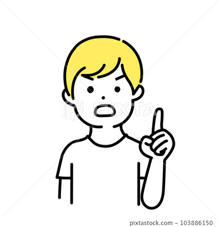 Illustration series of cute people _ Casual men _ Reminder 103886150