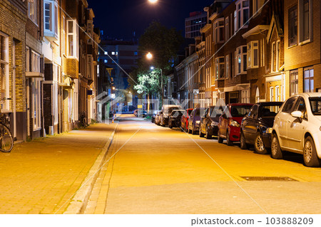 Groningen, Netherlands night Cityscape photographed at night. Groningen during a clear evening. Groningen, Netherlands night Cityscape photographed at night. Groningen during a clear evening. 103888209