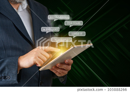 Testimonials rating and comments. Customer review. Positive customer feedback, testimonial concept Testimonials rating and comments. Customer review. Positive customer feedback, testimonial concept 103888266