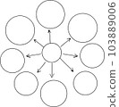 sketch infographic mind map with arrows and circles  103889006