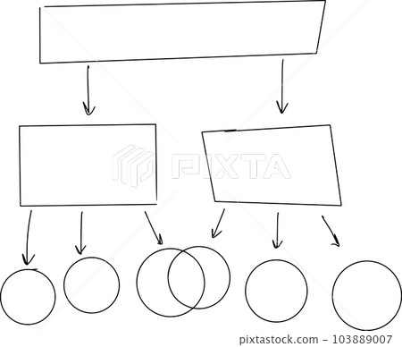 sketch infographic action algorithm template with arrows and shapes for text sketch infographic action algorithm template with arrows and shapes for text 103889007