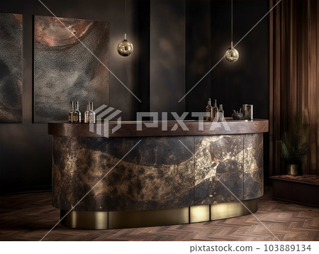 Contemporary elegant bar table design 103889134