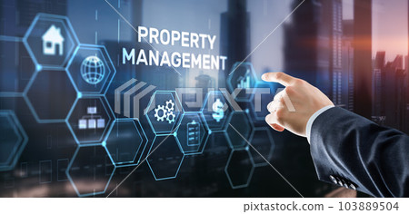 Property management. Maintenance and oversight of real estate and physical property Property management. Maintenance and oversight of real estate and physical property 103889504