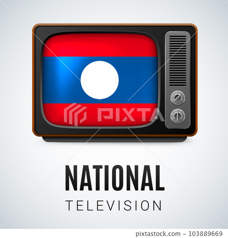 Round glossy icon of Laos Round glossy icon of Laos 103889669