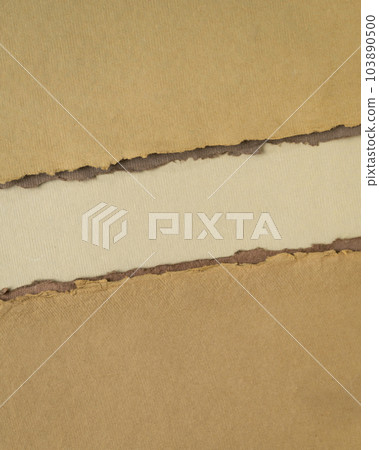 abstract paper landscape in pastel earth tones tones - collection of handmade rag papers 103890500