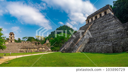 Maya Ruins in Palenque 103890729